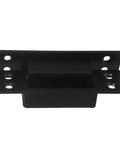 Front view of Hidden Door Hinge 5 Inch Black Concealed Pivot for cabinets and secret doors, heavy duty invisible cabinet hardware.