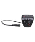 Super Cool LED E Bike Display For Bafang Bbs01 Bbs02 M400 G320 Drives With Smart UART Protocol For Clear Dash Data And Auto Backlit Screen That Looks Awesome, black ABS wired handlebar display