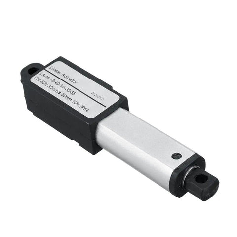 12V Micro Linear Actuator With Aluminum Alloy Body, Mini Electric Push Rod, 15mm Stroke, 20N Thrust, Low Profile DIY Linear Motion