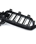 Gloss Black Front Kidney Grille for 2012 Through 2018 3 Series F30 F31 Double Slats Replacement Fits 320i 328i 330e 330i 335i 340i XDrive