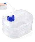 Collapsible Water Container With Spigot And Hook For Camping And Hiking BPA Free Foldable Water Storage Jug 3 Liter Capacity