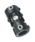 Universal Steering U Joint 1 Inch DD X 1 Inch DD, 83mm Length, Black Steel With Needle Bearing, front view