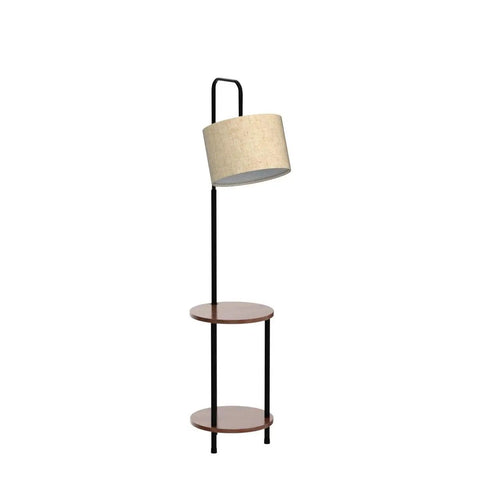 Modern Floor Lamp in Brown Finish with Antique Style, Sturdy Steel Stand, Soft Warm Glow, Dimmable Option, Easy Install, Perfect Cozy Vibe for Living Room, Bedroom, or Hallway