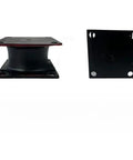 Rugged Rubber Mount For Vibratory Plate Compactors 150x120x80x16 Fits Various Models Boosts Vibration Dampening And Longevity For Heavy Duty Earthwork Projects, black rubber mount with bolt holes