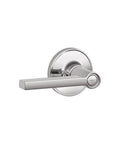 Solstice Door Lever With Standard Trim In Bright Chrome Bed And Bath Privacy Lock Easy Installation Durable