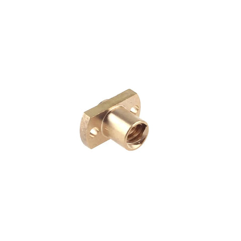 Pro Grade Ball Screw With Nut For CNC Milling And Machining Centers, Brass Flange Lead Screw T8 Nut, Trapezoidal Pitch 2mm image