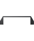JiGiU black aluminum rectangular pull handle, 180mm hole spacing for 40 Series extrusion, front view