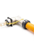 Premium Heavy-Duty High Voltage Connector For Electric Vehicles And Hybrids-500amp 1 Pin Metal Hvil Socket with right-angle design.
