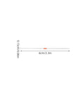 Glass Sealed NTC Thermistor 10K Ohm 3950B Sensor, 50 Pack, Minimal Error, Built Tough Metal Design for Home Appliances Temperature Control and Industrial Lab Use, 6cm lead