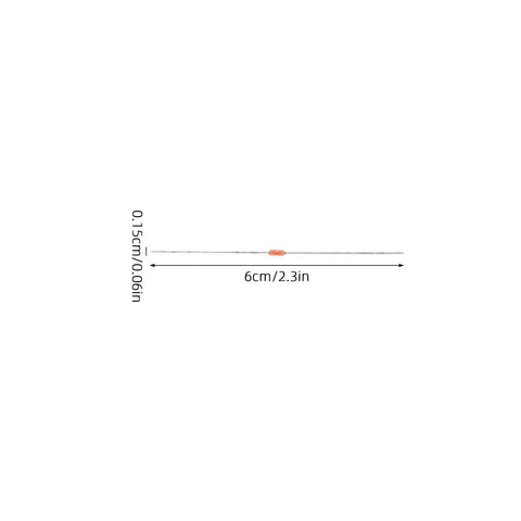 Glass Sealed NTC Thermistor 10K Ohm 3950B Sensor, 50 Pack, Minimal Error, Built Tough Metal Design for Home Appliances Temperature Control and Industrial Lab Use, 6cm lead