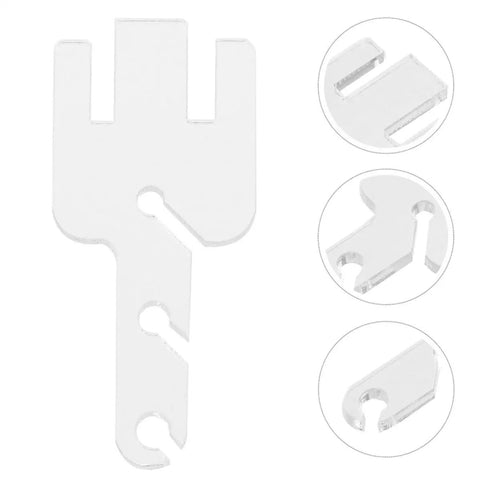 Yarn Tensioner Adapters for Knitting Machines, Compatible With Addi King, removable plastic adapter with slots