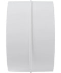 4 Inch Duct Connector Round White Plastic Vent Pipe Extender For Dryer Vents And Round Ducts, Easy No Fuss Push Fit Male Connector
