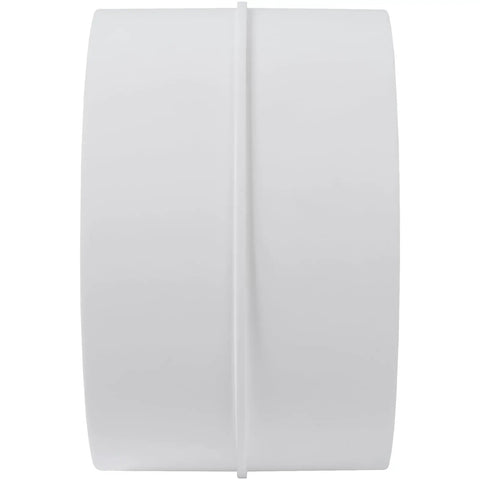 4 Inch Duct Connector Round White Plastic Vent Pipe Extender For Dryer Vents And Round Ducts, Easy No Fuss Push Fit Male Connector