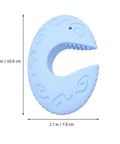 Sky-blue silicone door stopper from 3 Pack Silicone Door Stopper Set For Safety Anti Skid Hold Doors Steadily And Prevent Slamming Dope