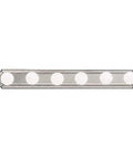 Round Bath Bar Six Light Vanity Light Fixture 36 Inch Long Wall Mount Over Mirror With Brushed Nickel Finish Traditional Style