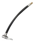 Eight Inch Tire Inflator Hose Adapter With Clip Locking Air Chuck And Nylon Woven Air Hose Stops Pressure Loss Quickly And Fits Any Standard Valve Stem To Keep Wheels Running Smoothly Without Stress As You Fix Up Your Own Car On The Side Of Road.