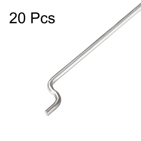 20pcs 1mm by 400mm steel Z pull push rods for RC aircraft boats cars gearheads DIY crew 304 stainless Z type heads 4x4mm quick adjusters