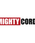 Logo for Mighty Cord 30 Amp Outdoor Extension Cord With Grip Handle 10 Ft Red Heavy Duty Rubber Jacket Finger Grip End Ideal For RVs Campers