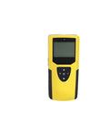 Built Like A Tank Stud Finder Wall Scanner And Concrete Rebar Detector With Spot On Accuracy featuring a yellow waterproof body and LCD screen.