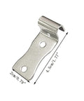 Sturdy iron clip measuring 4.5cm x 2cm for Heavy Duty Zig Zag Spring Repair Kit For Couches Chairs And Beds With Sturdy Iron Brackets.