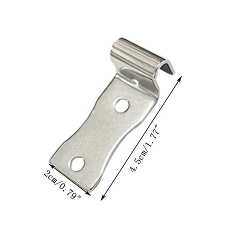 Sturdy iron clip measuring 4.5cm x 2cm for Heavy Duty Zig Zag Spring Repair Kit For Couches Chairs And Beds With Sturdy Iron Brackets.