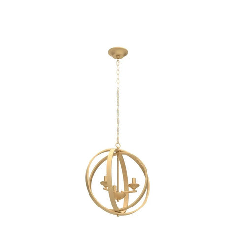 Gold Orb Chandelier With Openwork Globe Spheres Modern 3 Light Fixture For Dining Living Room Bedroom Foyer And Kitchen