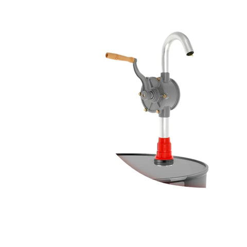 Heavy Duty Hand Crank Drum Pump For 55 Gallon Oil Barrels Adjustable Suction Transfer Kit Gasoline Chemical Fluid Siphon Motor Outdoor Car Garage Maintenance Tool