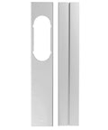 Two Piece Window Plate Assembly For Sliding Windows, Well Insulated Air Barrier, Versatile AC Window Plate Components For Homeowners, Ready For Quick Install, Durable Metal Finish, aluminum alloy white panels