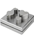 4 Piece Heart Shaped Disc Cutter Set For Jewelry Making And Metal Craft 11 mm To 25 mm in heavy duty steel construction