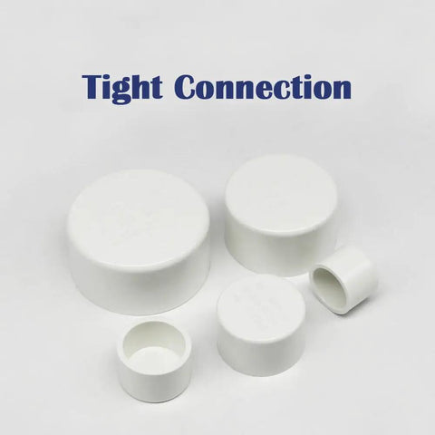 12 Pack One Half Inch PVC Pipe End Caps With Slip Openings White Caps For Unthreaded Pipes SCH40