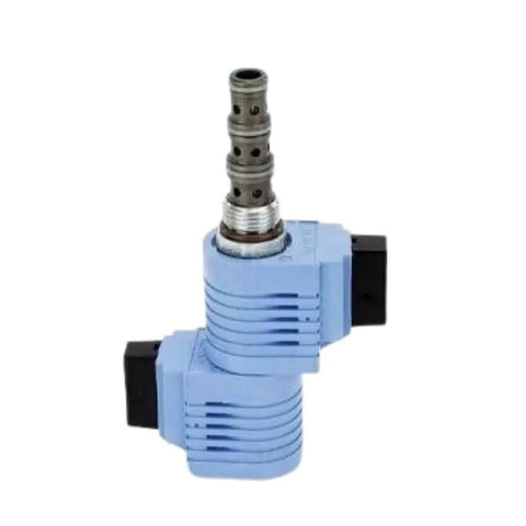 Top Shelf 3 Position 4 Way Solenoid Valve For Genie Z 34 22N And Z 30 20N Boom Lift Replacement, blue and metal construction.