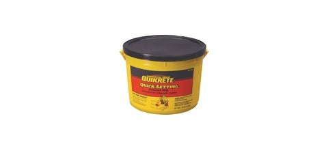 Quick Set Cement And Mortar Mix In A Ten Pound Pail bonds concrete brick and block in ten minutes flat.