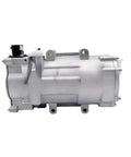 EV Air Conditioner Compressor And Cooling Pump For Baic EU5 EU260 EX360 EU400 showing side view with silver metallic finish.