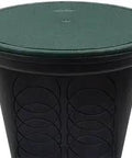20 Inch Round Catch Basin Drain Box With Solid Lid For Easy Install And Riser Compatibility, Accepts 2, 3, 4, And 6 Inch Pipe