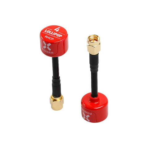 2 Pack Lollipop 4 FPV Antennas 5.8GHz RHCP With 2.5dBi SMA For FPV Racing Drones And Fat Shark Goggles Updated Version