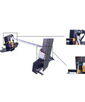 Pro Level Elevator Guide Rail Laser Alignment Instrument And Track Gauge Coplanarity Tester with measurement tool on guide rail.