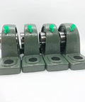 Pillow Block Bearing Unit UCP206-19 Bore 1 3/16 Inch with Cast Iron Housing Self Aligning Solid Base 4 Pack