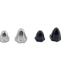 Two Pack 5mm RC Airplane Motor Shaft Self Locking Nut Cap Propeller Adapter For RC Plane And Helicopter DIY Model Aircraft Parts Black Reverse Aluminum Alloy
