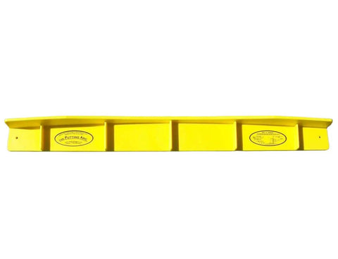 Golden yellow MS3 Model Golf Putting Training Aid featuring a smooth stroke guide for putting practice.