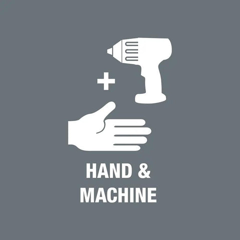 Zyklop Quarter Inch Drive Socket With Holding Function For Screws symbol for hand and machine use.