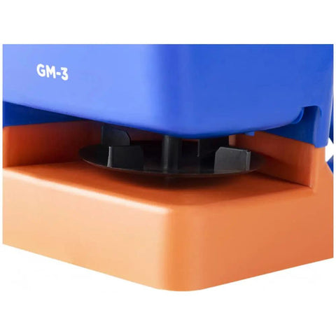 Close-up of the Handheld Grass Seed And Fertilizer Spreader for Lawns and Driveways, showing durable base and dispersal mechanism.