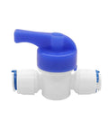 Push To Connect Quick Connect Fitting No Tools Needed For Three Eighths Inch Tube OD Water Filtration RO System Leak Proof Connection Ball Valve