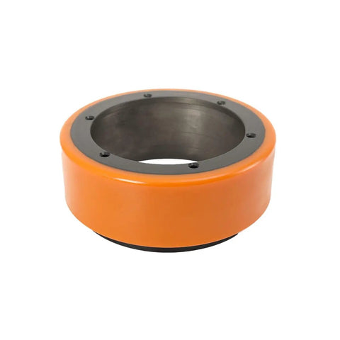 Premium Drive Wheel For MT15 And PU Replacement Fits Electric pallet Jack Trucks, 210mm orange wheel with six holes
