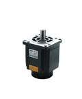 110mm 3 Phase Stepper Motor With HB3822MA Driver No Brake, High Torque Hybrid Control For CNC Machines, Smooth Motion, Precise Positioning, 8Nm To 20Nm Torque Range For Industrial Use black motor front view