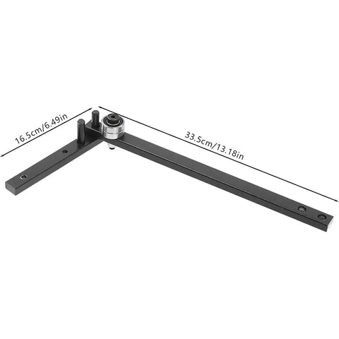 Heavy Duty Manual Rebar Bender Tool For Steel Pipe And Aluminum Flat Bar, shown at 33.5cm long with robust steel construction.