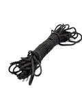 Beefy Black Double Braid Nylon Dock Line For Boat Mooring And Anchoring, 200mm Length, 4mm Diameter, rolled in a bundle