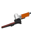 Mini Pneumatic Belt Sander Angle Grinder For Wood And Metal Fine Sanding Polishing Lightweight Design with adjustable head.