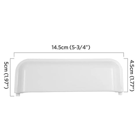 Durable Replacement Dryer Door Handle For Amana Crosley Maytag Kenmore Roper And More, white, 5 3/4 by 2 inches dimensions.
