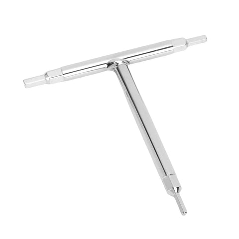 Essential T Handle Hex Wrench Set With 4mm 5mm And 6mm Sizes Made Of Heat Treated Steel For Motorcycle Bike Car Repair Auto Mechanic Work And DIY Home Maintenance Projects That You Gotta Have In Your Garage, chrome T-handle