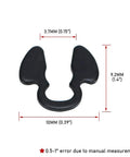 Dimensions of a metal clip from 10 Piece Shift Cable Clips Set For Chevy Silverado And GMC Sierra 4L80E 4L60E Transmission Gearbox